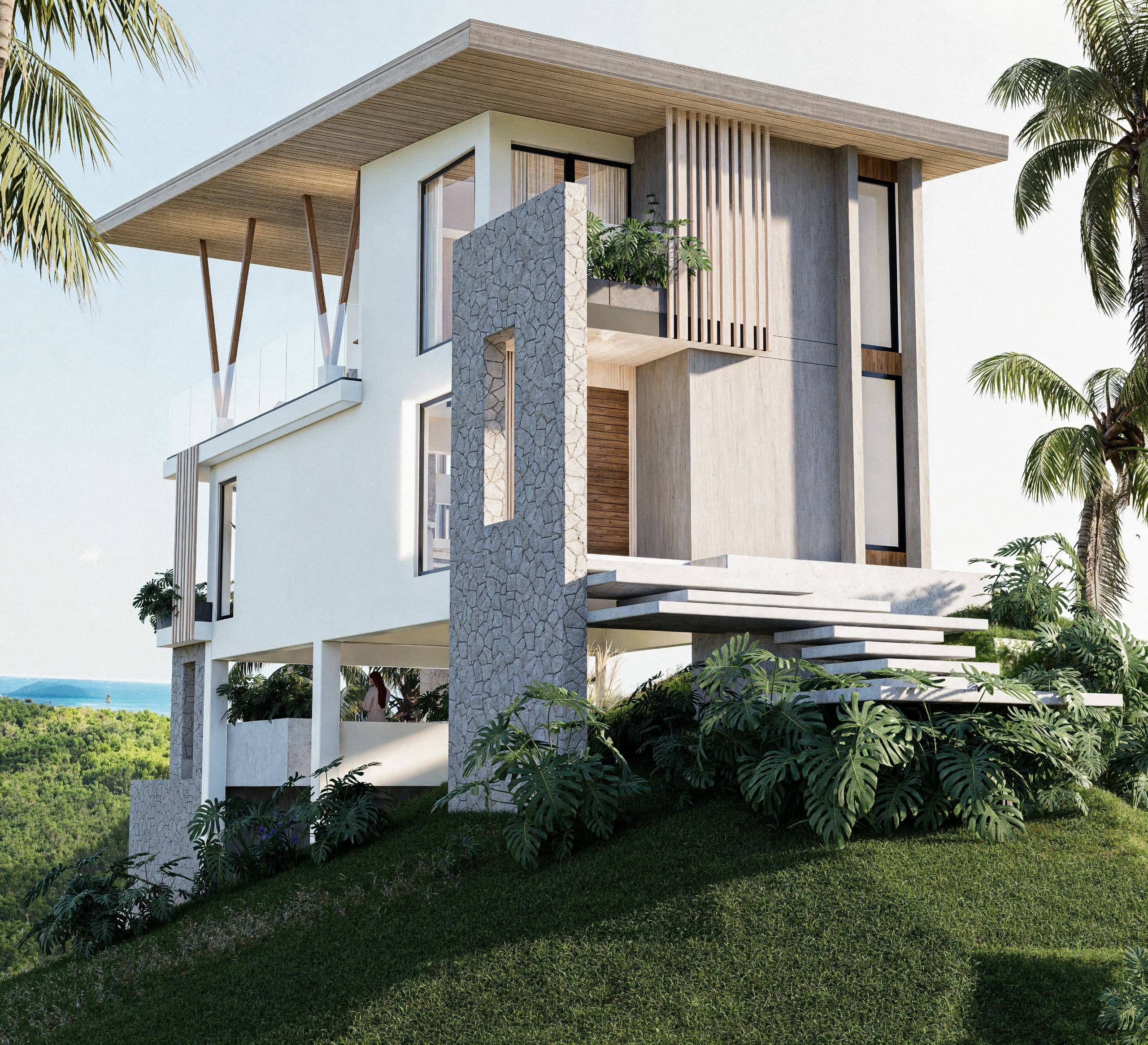 Villa de Cabrera's Sunsets Residences con terraza volada