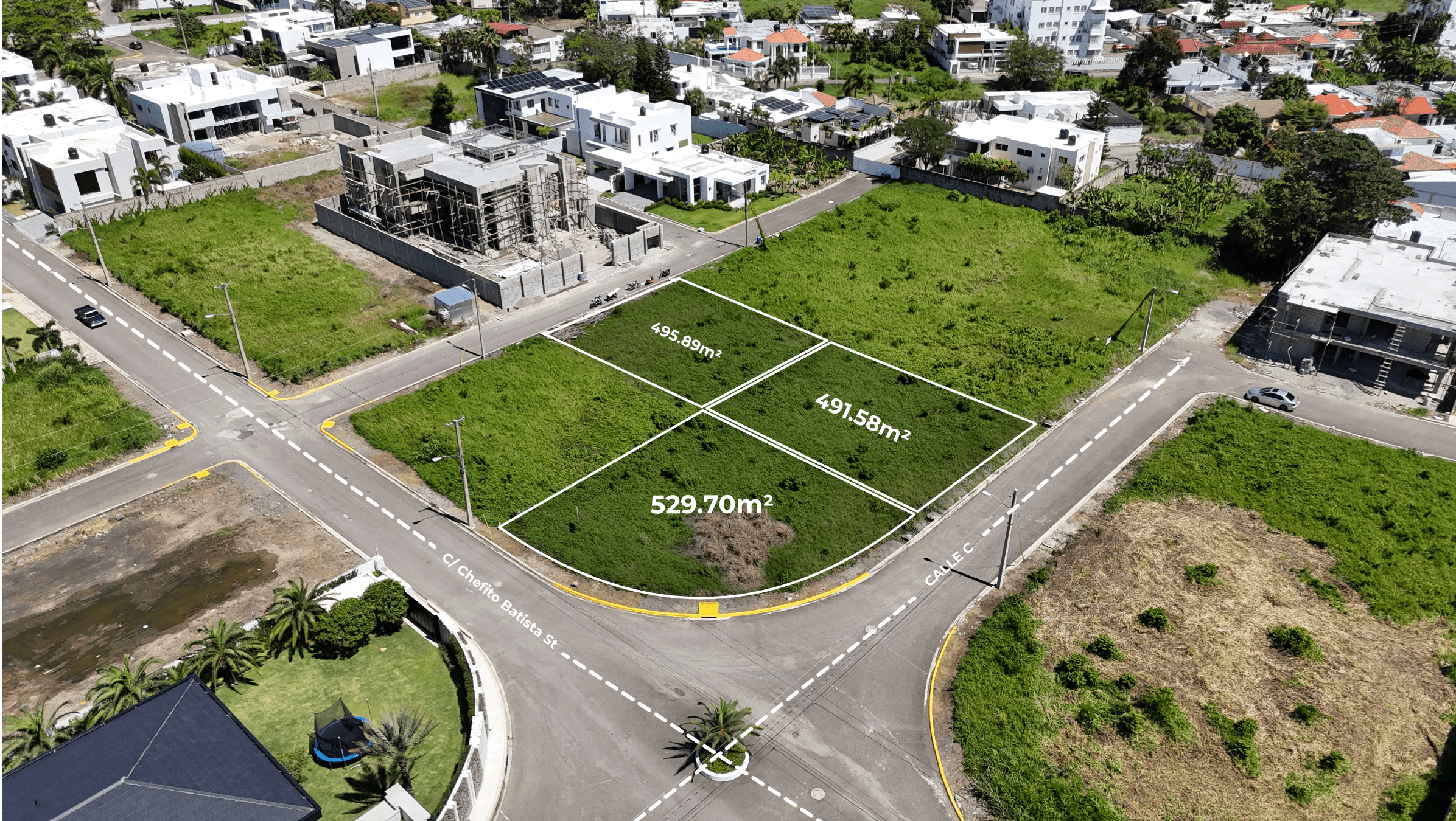 3 Solares en Residencial Don Bartolo, La Vega