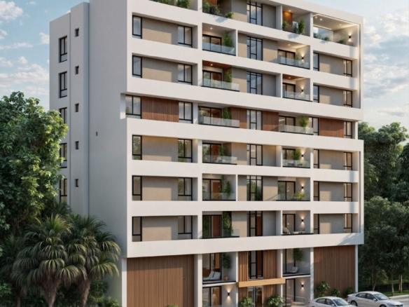 Tu Nuevo Hogar Frente al HOMS: Residencial Las Palmas ,Vive con Estilo en Los Álamos, Santiago.