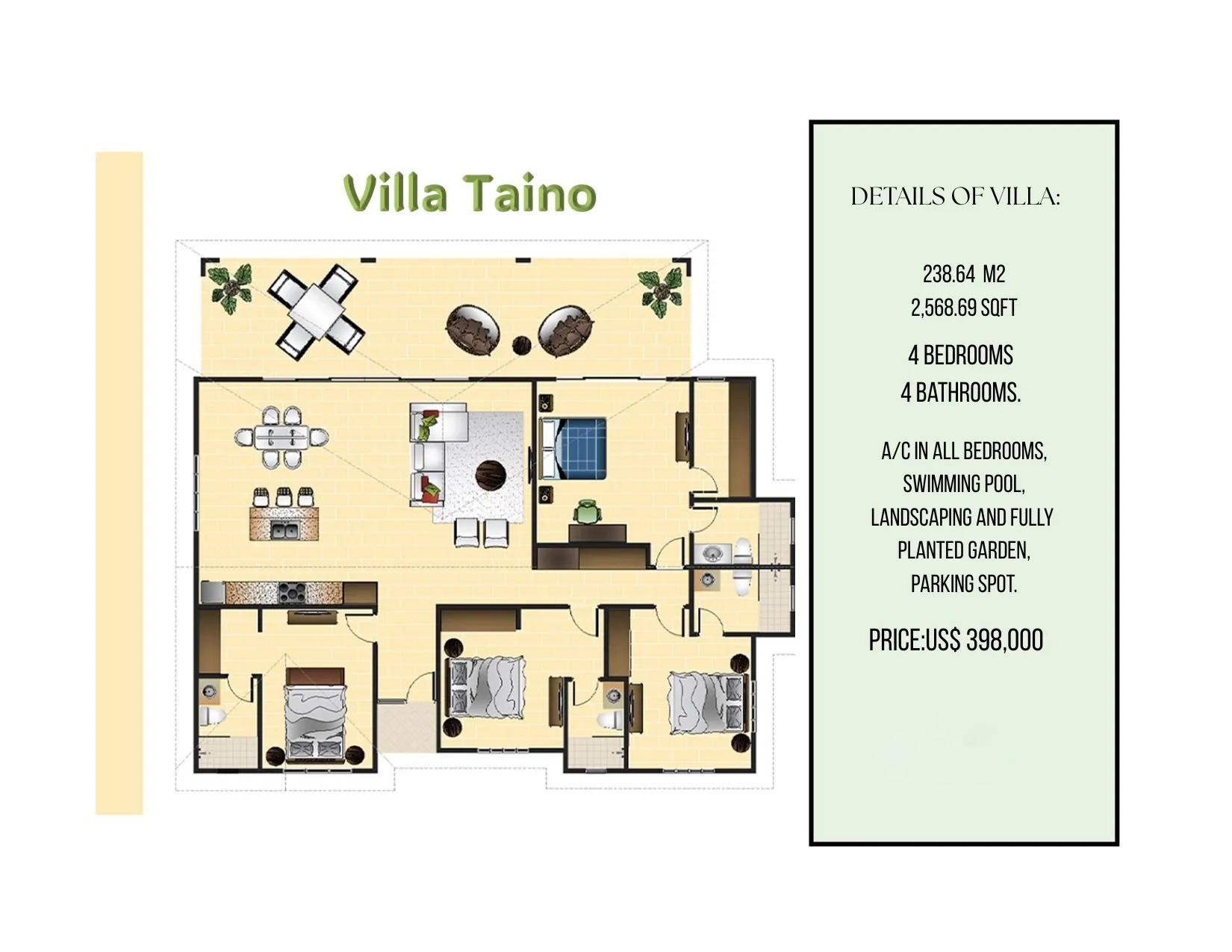 VILLAS EN PRE-CONSTRUCCIÓN EN RESIDENCIAL HISPANIOLA – SOSÚA, PUERTO PLATA
