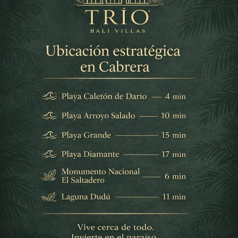 TRIO BALI VILLAS | VILLAS BOUTIQUE EN CABRERA