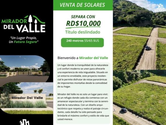 🌿 MIRADOR DEL VALLE | TU SOLAR, TU PROYECTO