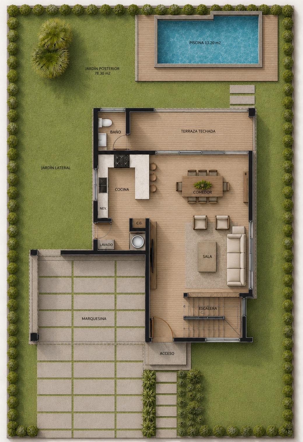 EXCLUSIVO RESIDENCIAL DE VILLAS – EL FLORON, JARABACOA